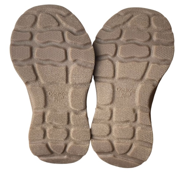 OshKosh B’Gosh Classic Hiker Boots Size 5M Unisex Pull On Tan Navy - Picture 6 of 9